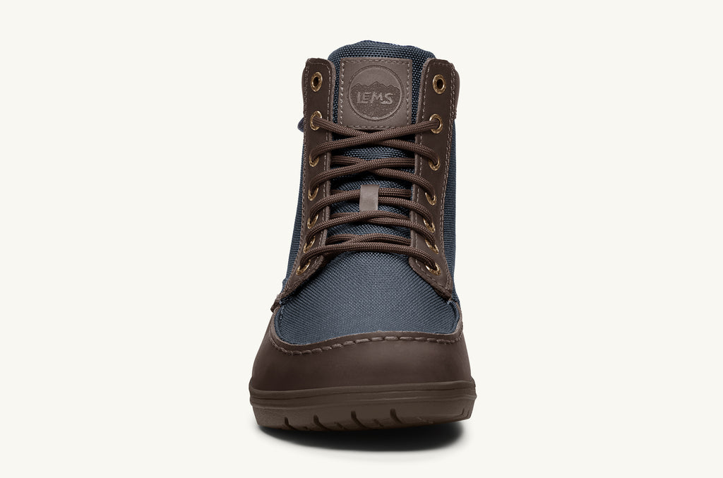 Lems Nylon Støvler Boulder Dame Marineblå Brune | CDX7179JW