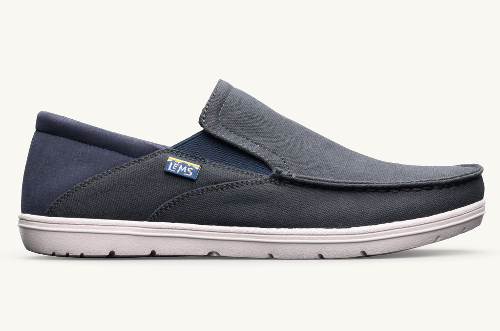 Lems Slip On Sko Drifter Dame Grå Marineblå | MIB2784GL