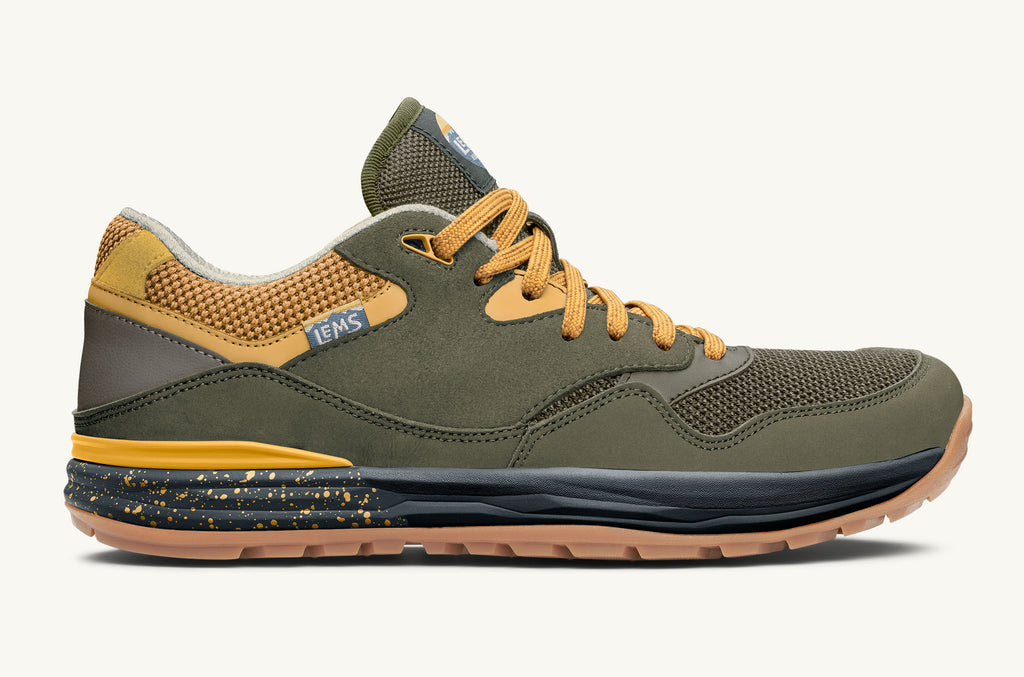 Lems Sneakers Trailhead Herre Olivengrønne Gul | OTF135TC