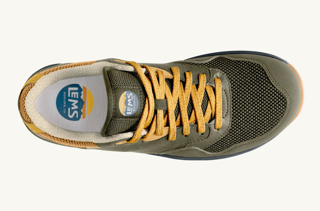 Lems Sneakers Trailhead Herre Olivengrønne Gul | OTF135TC