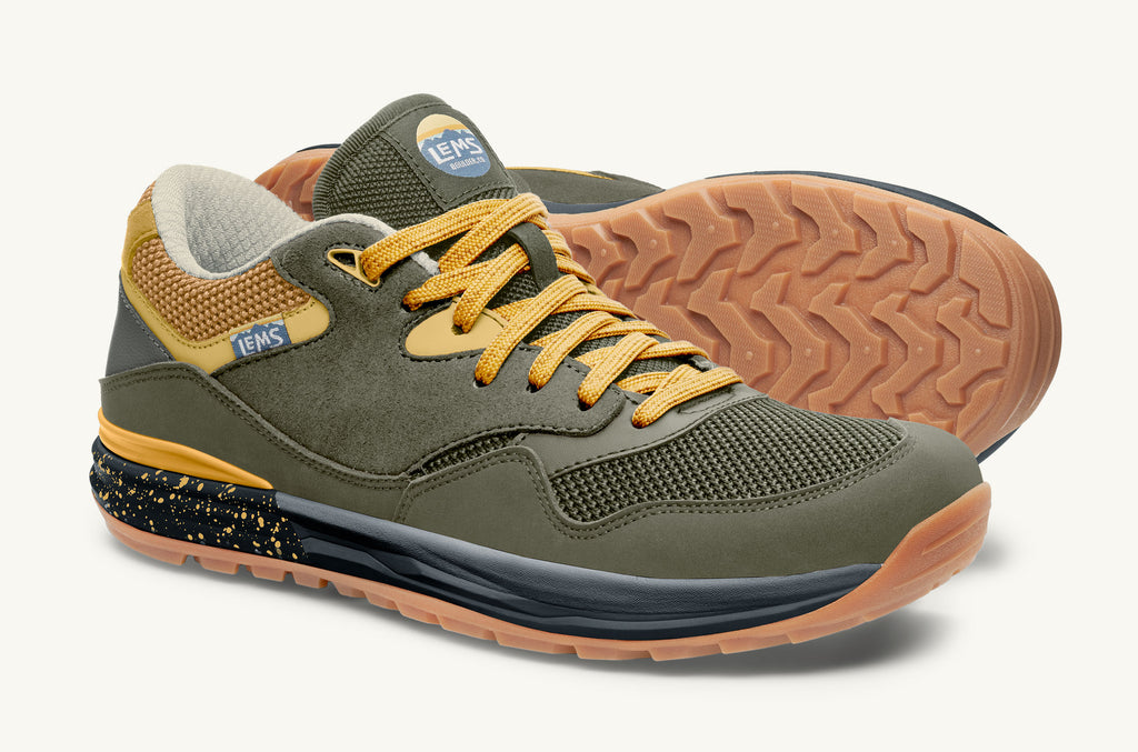 Lems Sneakers Trailhead Herre Olivengrønne Gul | OTF135TC